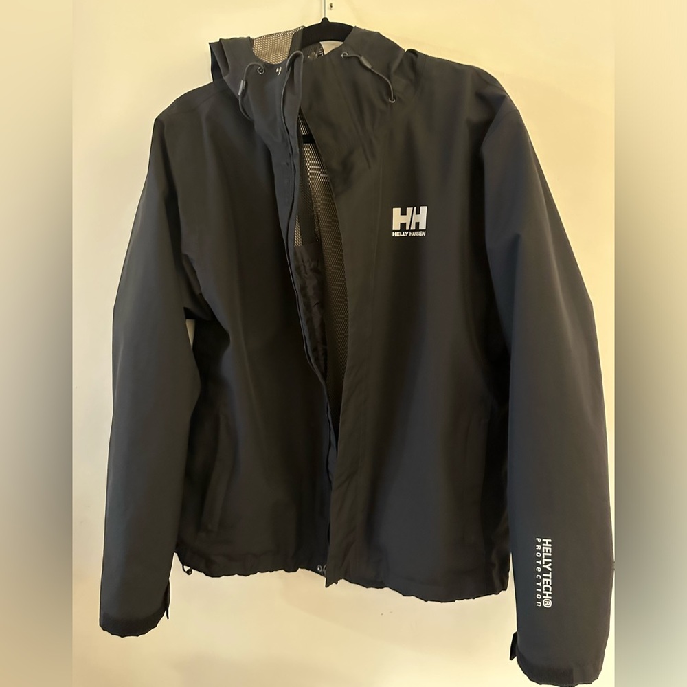 Helly Hansen Rain Jacket Black Medium - image 1